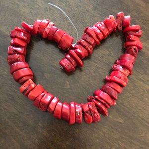 🌊 Red Coral Beads! Jewelry
